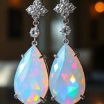 Jewelry Designers Anthony Nak Opal And Diamond Drop Earrings