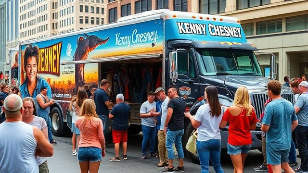 Kenny Chesney Merch Truck Arrival In Cincinnati 2024